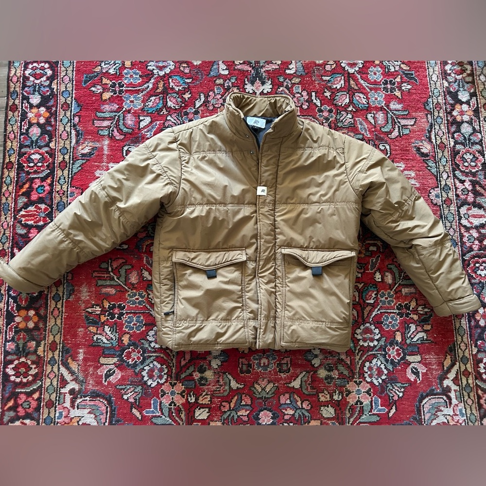 Albino & Preto A&P Reserve Drab Brown Puffer Parka Mens M